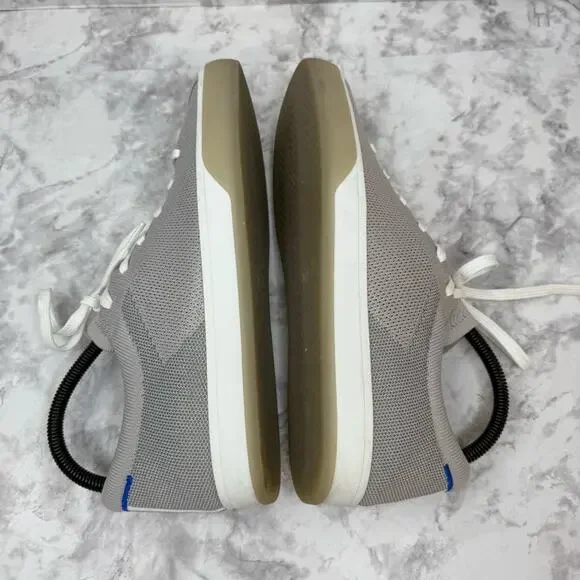 ROTHY’S The Lace Up Sneaker Women's Size 10 Gray Casual Knit - Picture 7 of 14